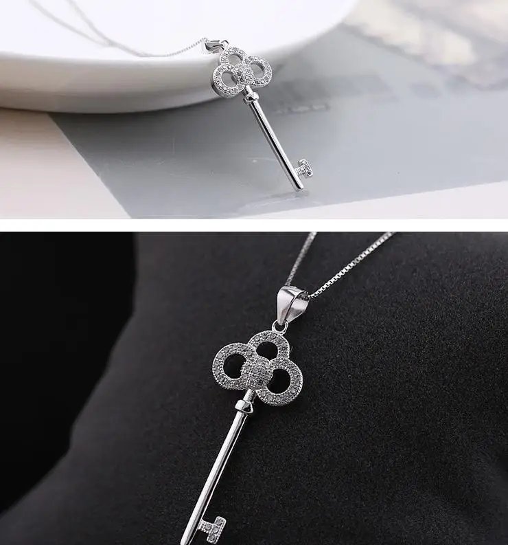 Женское Ожерелье с кулоном из стерлингового серебра 925 пробы подарок на день