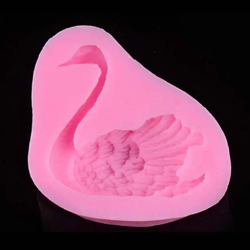 Силиконовая форма для пищевых продуктов 3D Лебедь силиконовая мыла торта|silicone soap
