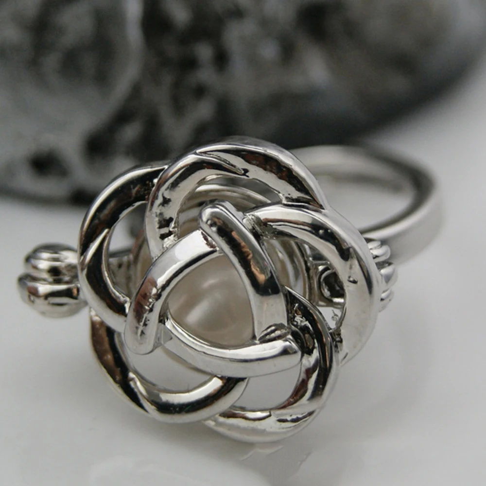 Женское кольцо бабочка Uniqe регулируемое жемчужное в виде тропической рыбы сердца