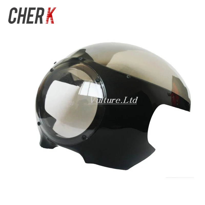Cherk 5 3/" Кафе Racer фара обтекатель ветрового стекла для Harley Sportster 883 1200 XL Dyna 39 мм вилки новые аксессуары для мотоциклов