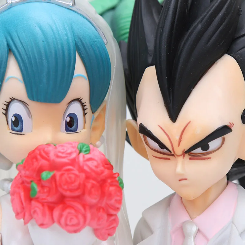 20 см аниме Dragon Ball Z действия gifure игрушки Вегета и Bulma Bolma день свадьбы ПВХ игрушка Коллекционная модель куклы подарок для детей