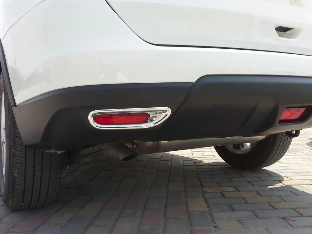 Хромированная задняя противотуманная фара Крышка лампы подходит для Nissan X Trail Rogue