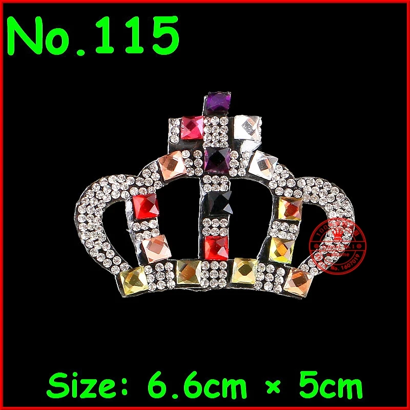 1 шт./лот украшение в виде короны стразы нашивки с бисером украшения для детей
