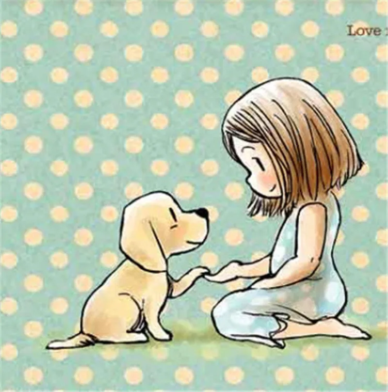 10x8 прозрачные штампы для девочек и собак скрапбукинга самостоятельного