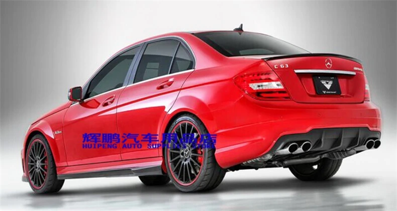 Спойлер из углеродного волокна для Mercedes Benz C Class W204 C63 C180 C200 C260 C300 2008 2014