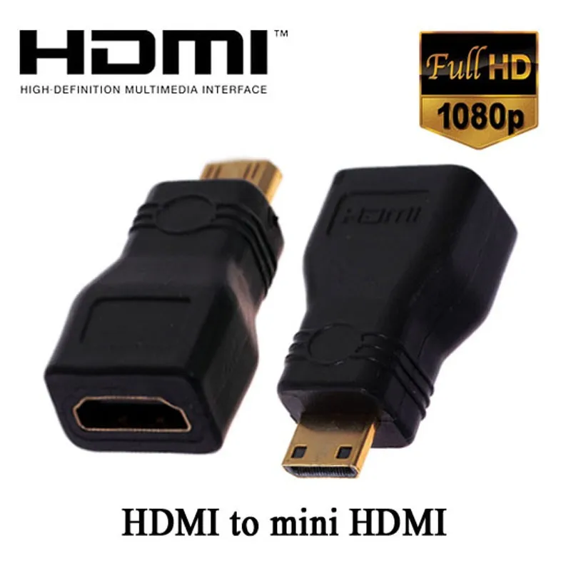 AIXXCO 5 шт. HDMI Женский мини HDMI адаптер конвертер позолоченный разъем HDMI V1.4 Ethernet 1080P 3D hdmi адаптер