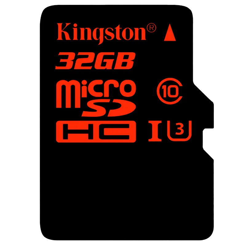 Kingston Micro SD карта 32 Гб microSDHC UHS-I U3 карт памяти 64 ГБ, класс скорости 10 90 МБ/с., мicro SD, TF карта 128 ГБ Поддержка HD 3D видео в формате 4K