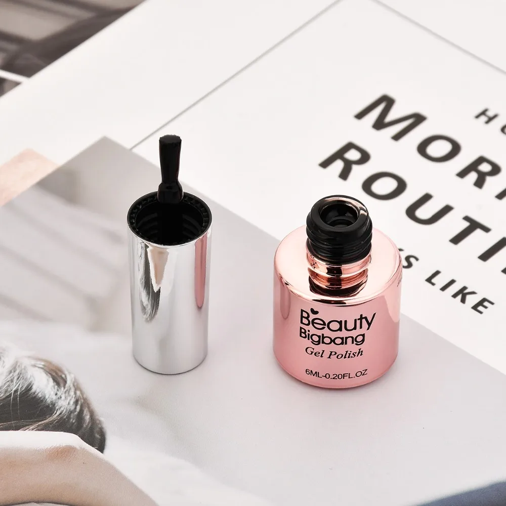 BeautyBigBang 6 мл 36 цветов замачивается сверху гель для ногтей УФ поли гель лак для маникюра эмаль полигель гель лак для верхнего покрытия мате ногтей