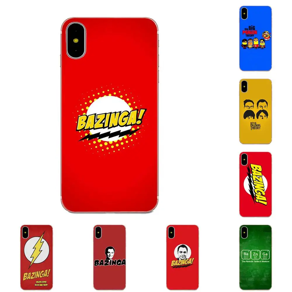 Bazinga Теория Большого Взрыва ТВ шоу для Apple iPhone 4 4S 5 5C 5S SE 6 6S 7 8 Plus X XS Max XR хит продаж