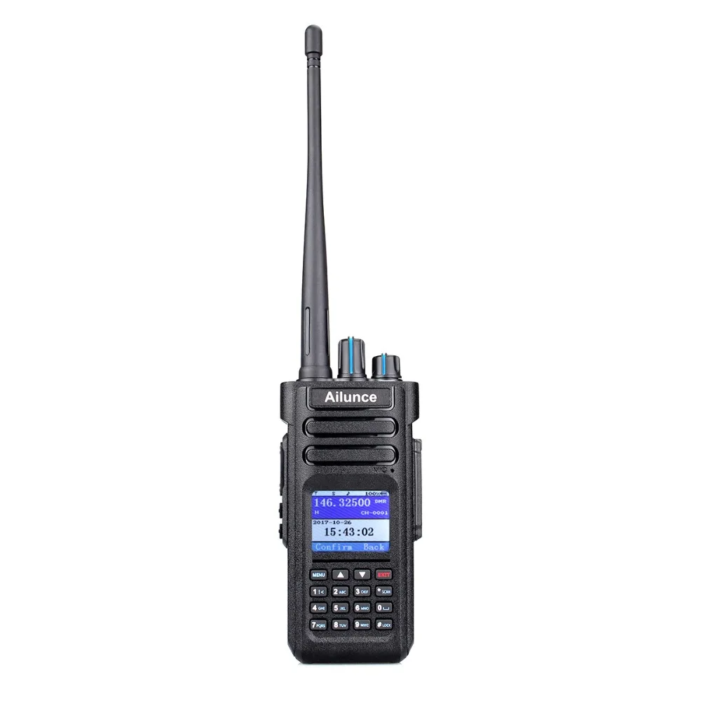 2 шт. Retevis Ailunce HD1 портативная рация двухдиапазонный DMR цифровой DCDM TDMA VHF UHF Ham Радио Hf трансивер+ программный кабель