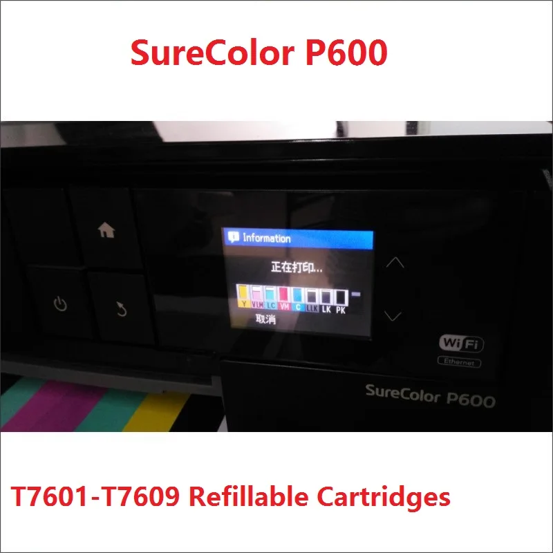 Замена XIMO для Epson SureColor P600 T7601 T7609 чипы пустые многоразовые картриджи|ink cartridge