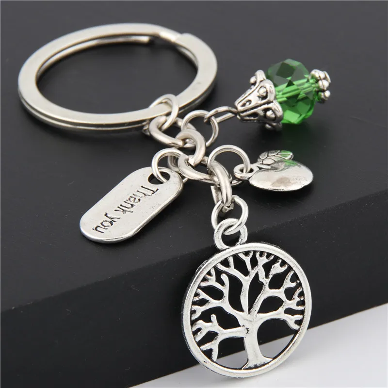 1 шт. спасибо брелок для учителя зеленый в виде дерева День благодарения школьные