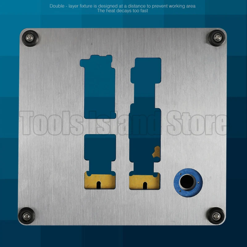Механическое Двухслойное приспособление для iPhone A7 A8 A9 A10 A11 A12 NAND PCIE материнская плата отпечаток пальца процессор чип удалить клей ремонт