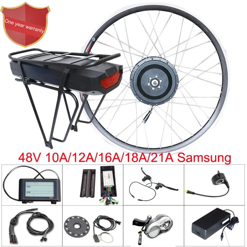 2" 700C мотор для центрального движения колеса 48V 500w комплект для переоборудования электрического велосипеда 48v литиевая батарея, фара для электровелосипеда в комплект для передний ступичный узел мотор для электрического велосипеда