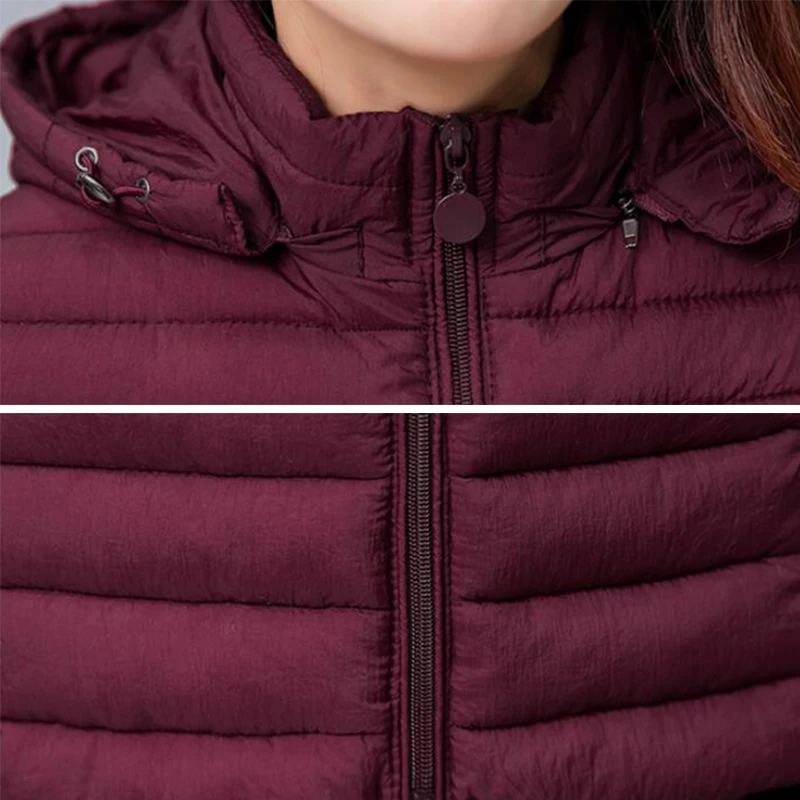 Женская длинная парка с капюшоном Rihschpiece, теплая черная куртка с хлопковой подкладкой, размера плюс 6XL, на зиму, RZF1518 от AliExpress WW