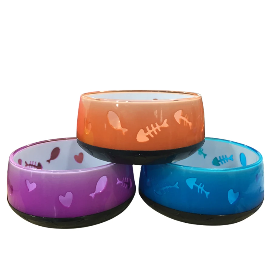 Акриловая миска для домашних животных собак еды путешествий портативный