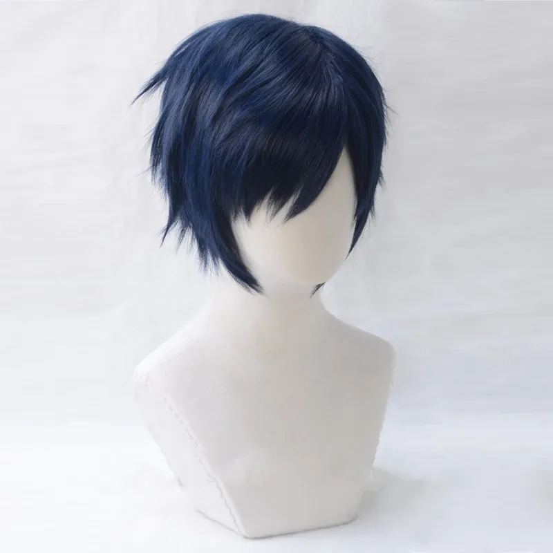Boku no Hero academic Iida Tenya темно синий парик для косплея короткие синтетические волосы My 3