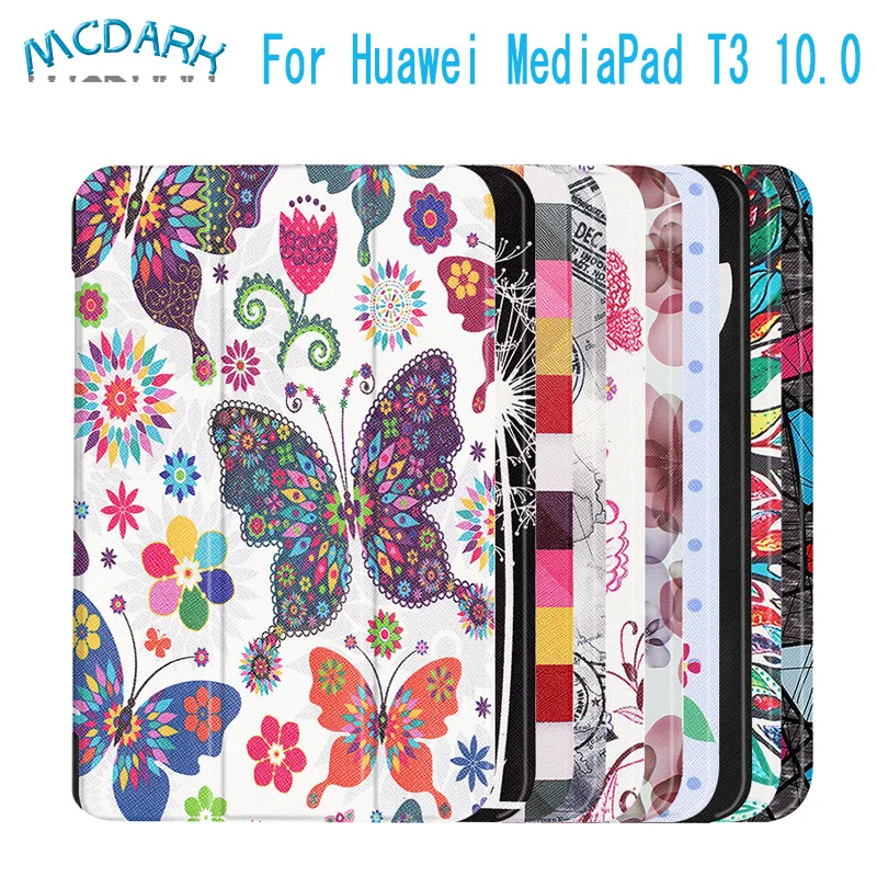 Mcdark для Huawei MediaPad T3 10 AGS L09 W09 чехол Honor Play Pad 2 9 6 &quotпланшет Tri fold книжка с