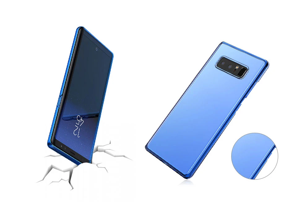 Чехол с текстурой покрытия для samsung Note 8, защитный жесткий чехол из поликарбоната для Galaxy Note 8, Ультратонкий Прозрачный чехол для телефона
