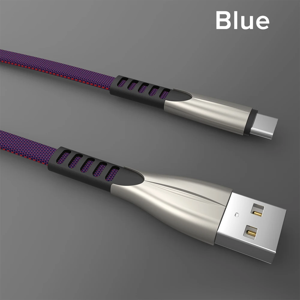 2.4A USB C кабель нейлоновый кабель синхронизации данных для мобильного телефона для LG htc быстрая зарядка type-C провод для samsung Galaxy S10 S9 Plus Note 8 7