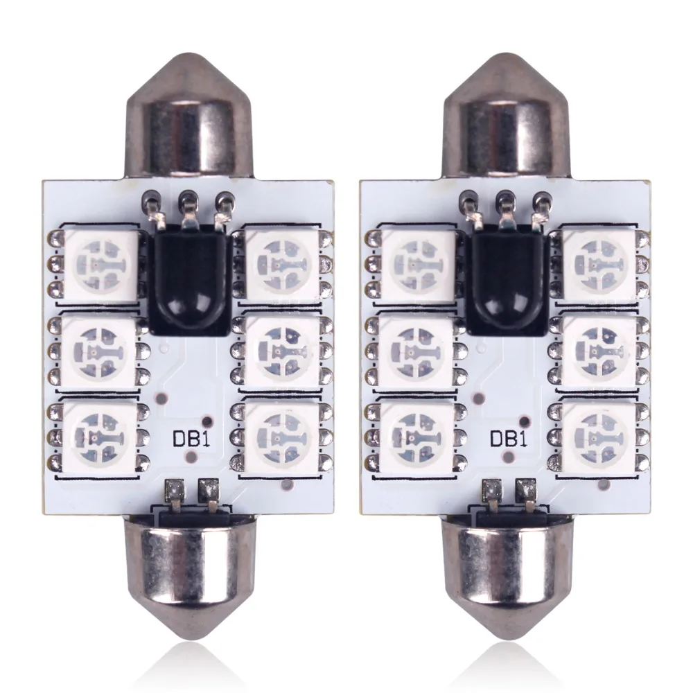 1 пара автомобилей светодио дный SMD LED мм 31 мм/мм 36 мм/39 мм/41 свет RC пульт