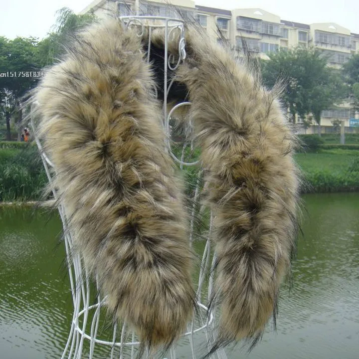 Новые женские Модные воротник ложных Костюмы шарф Зимний искусственный меховой