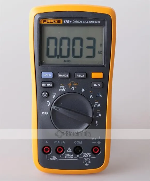 Fluke 17B+ Плюс Цифровой мультиметр(с подсветкой)+ датчик температуры переменного тока тестер DE shipping