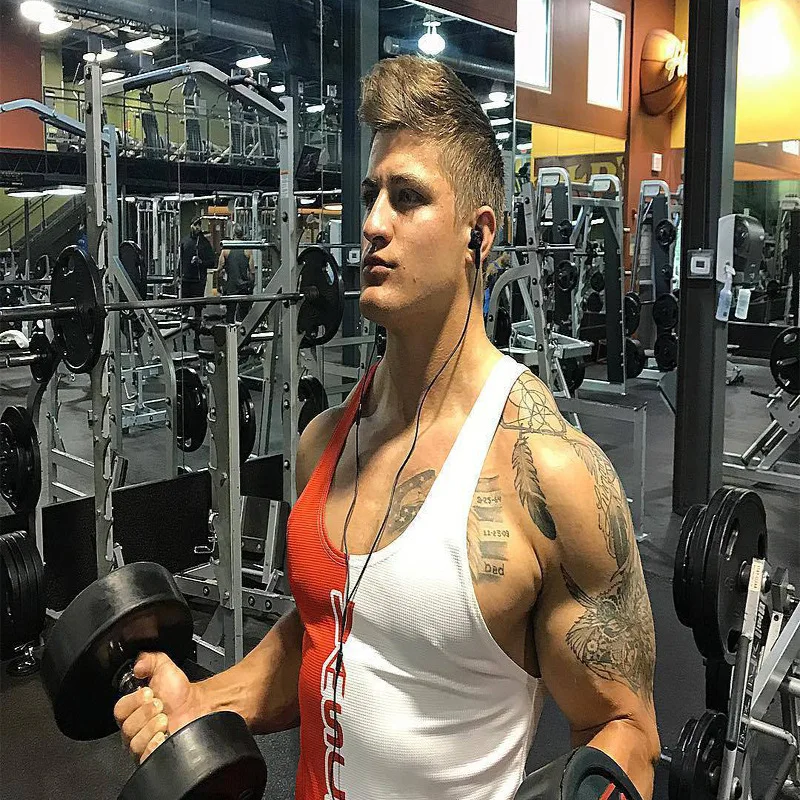 Спортивная футболка без рукавов, мужская майка для спортзала, мужская майка для бега, спортивная майка, хлопковая майка для спортзала, топ для фитнеса, футболка для бодибилдинга