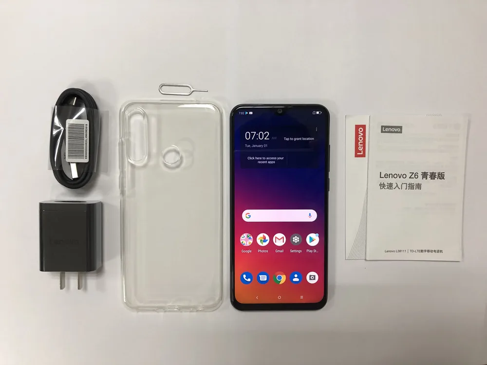 Lenovo Z6 Lite, 4 ГБ, 64 ГБ, глобальная ПЗУ, 6,3 дюймов, 2340*1080, 4050 мА/ч, большая батарея, задняя камера, 16,0 Мп+ 8,0 МП+ 5,0 МП, экран капли воды, телефон