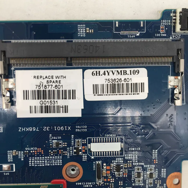 Для Probook 430 G1 Материнская плата ноутбука 751877-001 753626-601 12239-1N 48.4YV10.01N с SR1EK I3-4005U