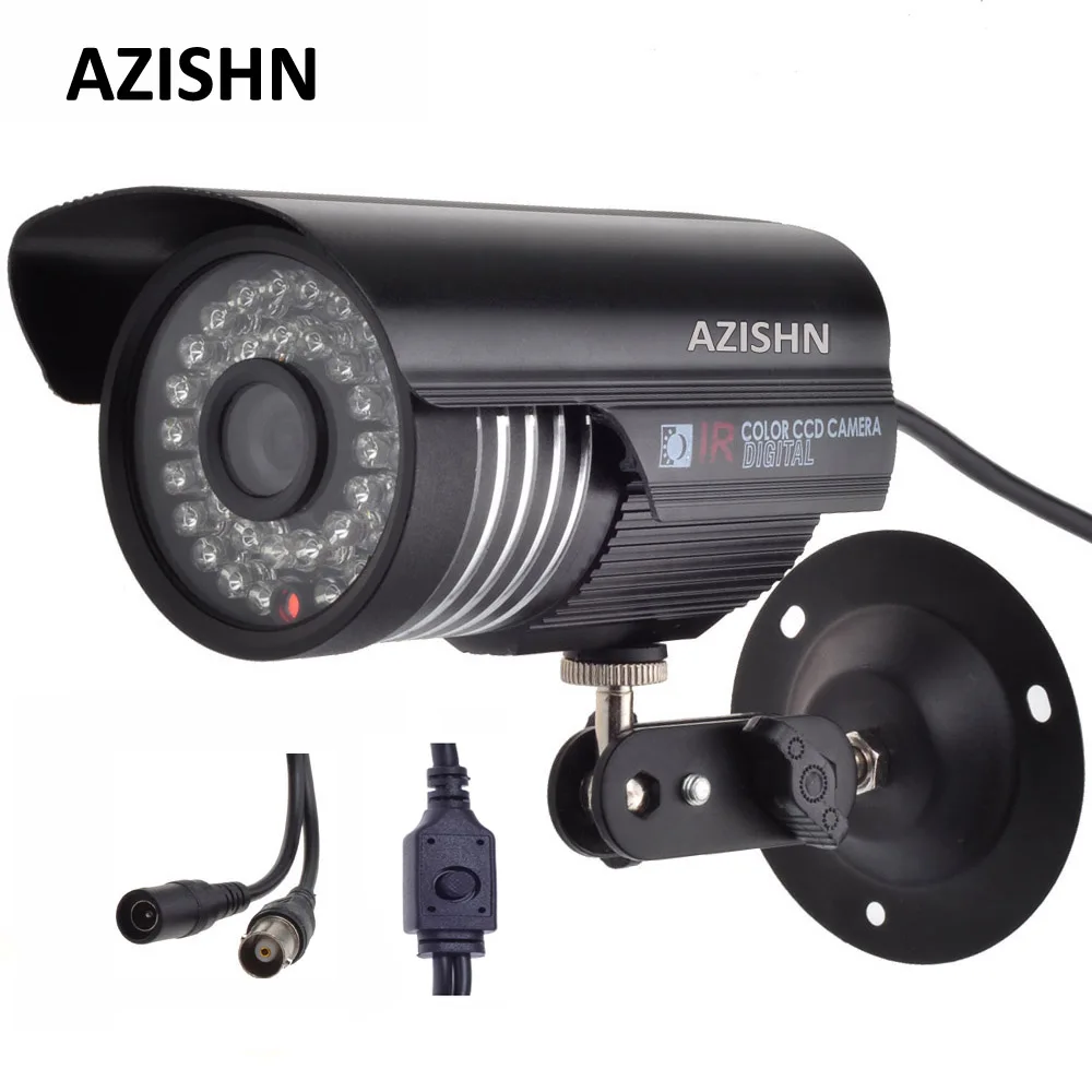 AZISHN безопасность 1/3 &quotSony Effio CCD 700TVL OSD Меню 36 шт. ИК светодиодов пуля IP66 Открытый
