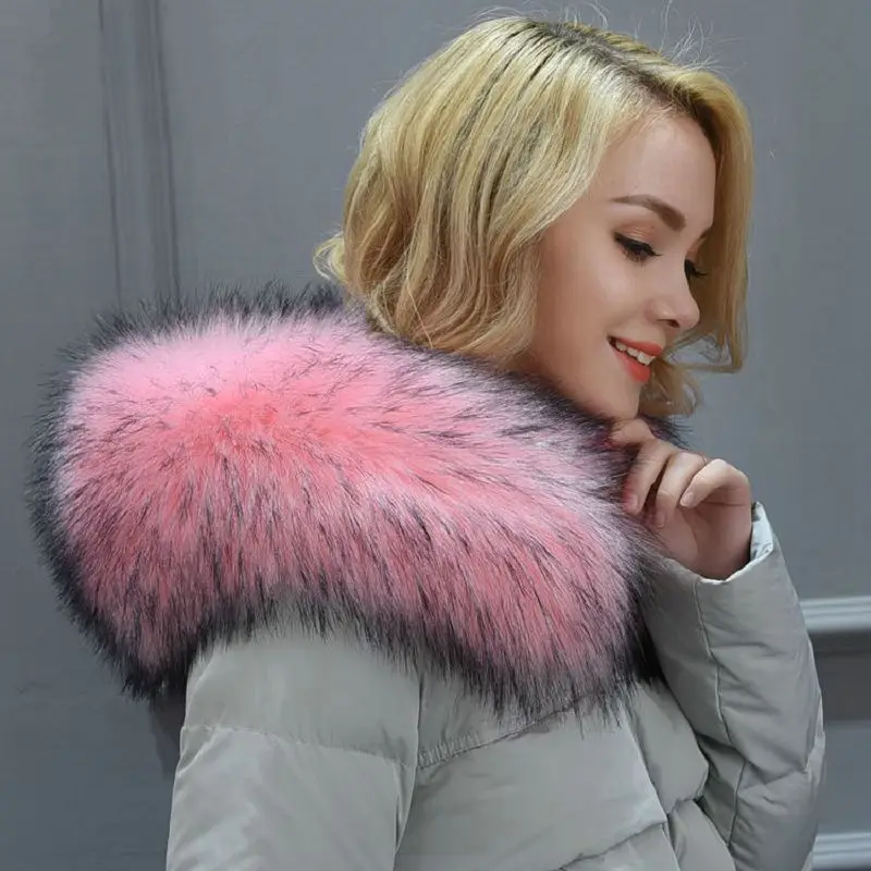 

Women new faux fox fur collar multicolor shawl collar fur female fashion autumn and winter warm shawl scarves