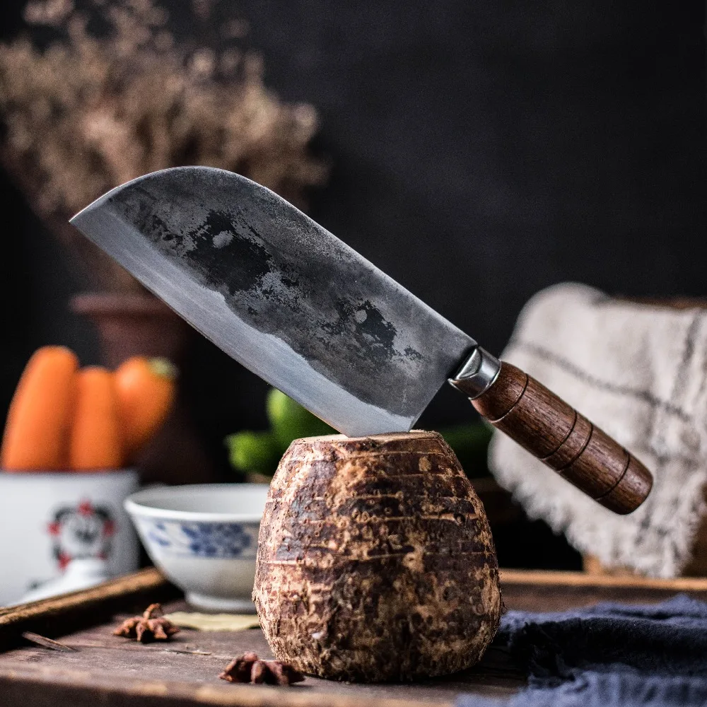 Традиционный ручной кованый нож шеф-повара, кухонные Многофункциональные кухонные ножи, нож для резки мяса, овощей, рыбы, нож шеф-повара, нож, слайсер