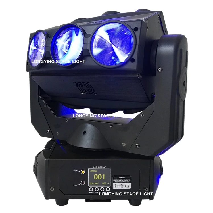 Бесплатная доставка 9X12W CREE LED Spider DMX512 10/41ch 5 градусов угол луча движущаяся головная