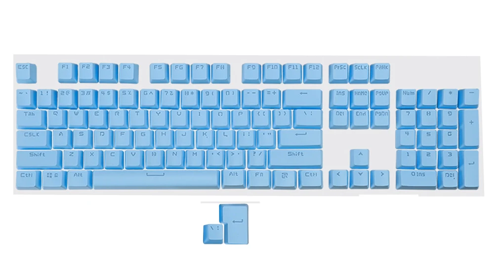 Лучшие 104 клавиши ABS Double Shot Top Shine через OEM keycaps ANSI макет для Cherry MX Swithches на