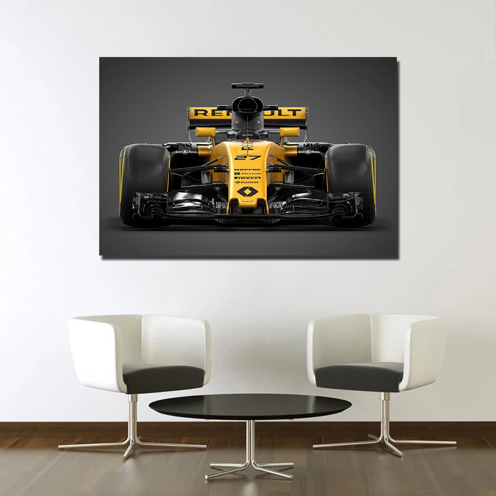 F1 гоночный автомобиль Renault RS17 плакат холст картины настенные художественные