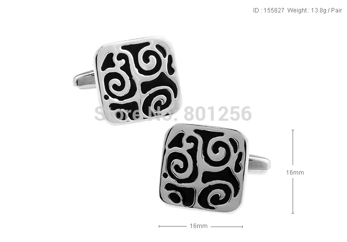 Free shipping Black Cufflinks enamel royal design hotsale copper material cufflinks whoelsale&ampretail | Украшения и аксессуары