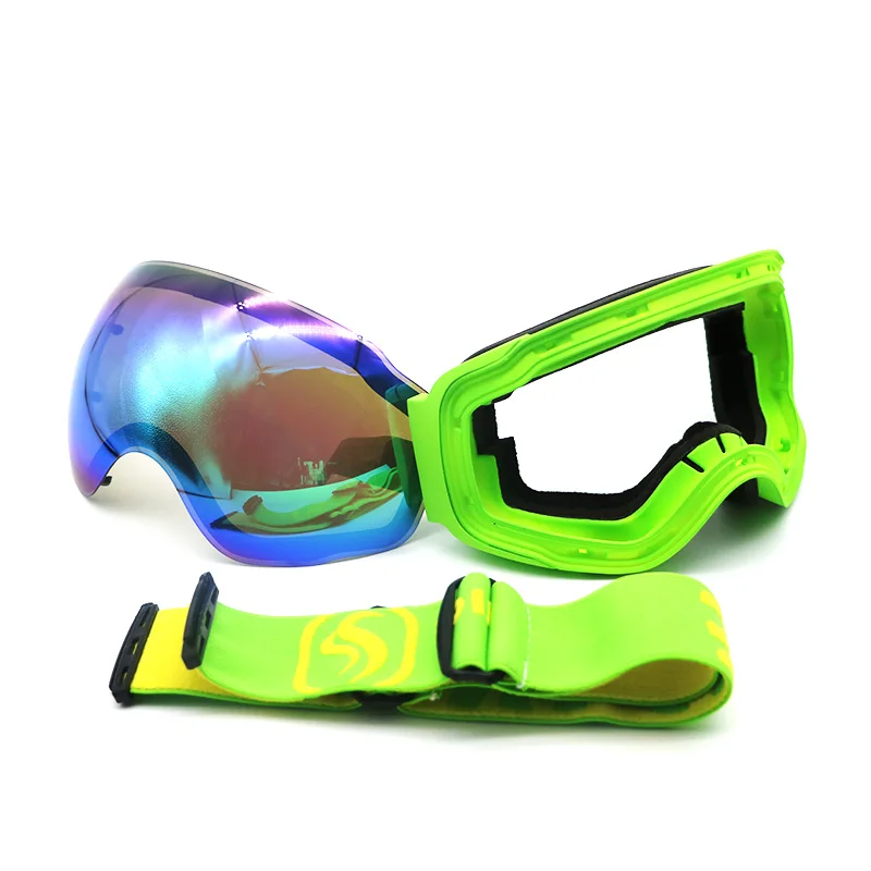 Professional snowboards ski goggles snow glasses snowboard anti fog UV400 big view winter for adult men women | Спорт и развлечения