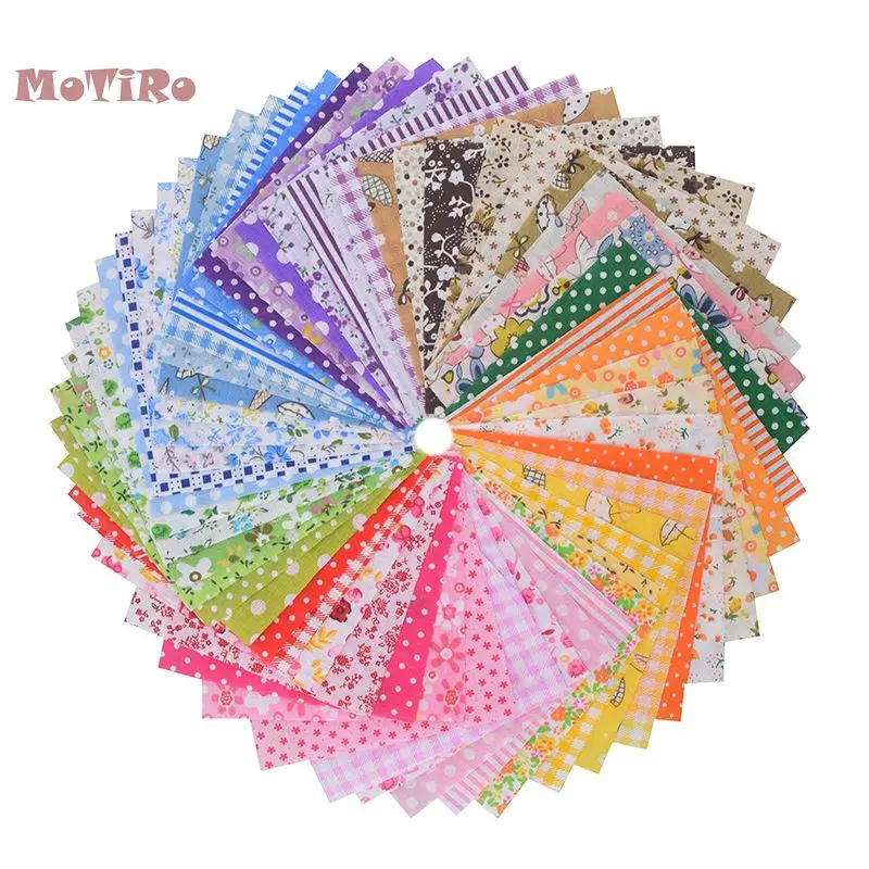 MoTiRo 60 шт. принтованная простая хлопковая ткань пэчворк для низкой плотности