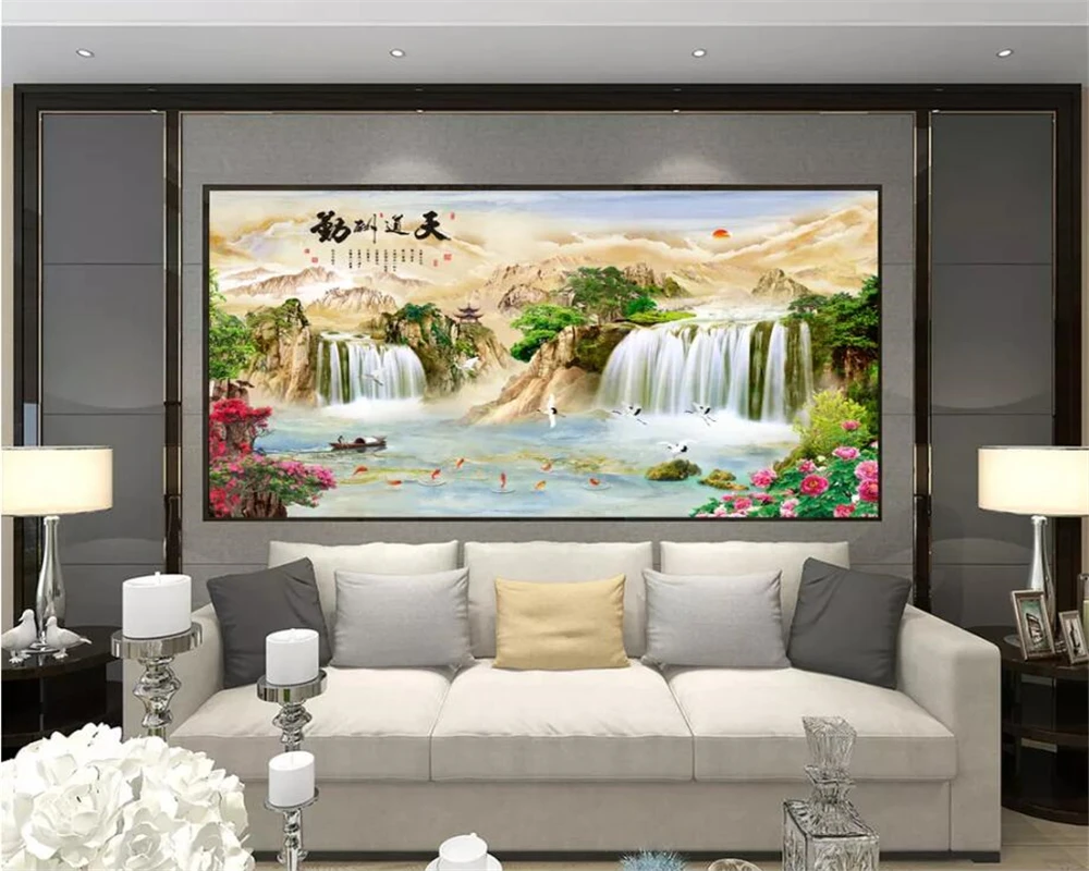 Beibehang пользовательские обои 3d фото фрески китайский мрамор ТВ диван фон бумажная