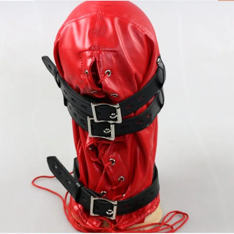 Унисекс горячая красная кожа двойной цвет сенсорной игры капюшон всего корпуса