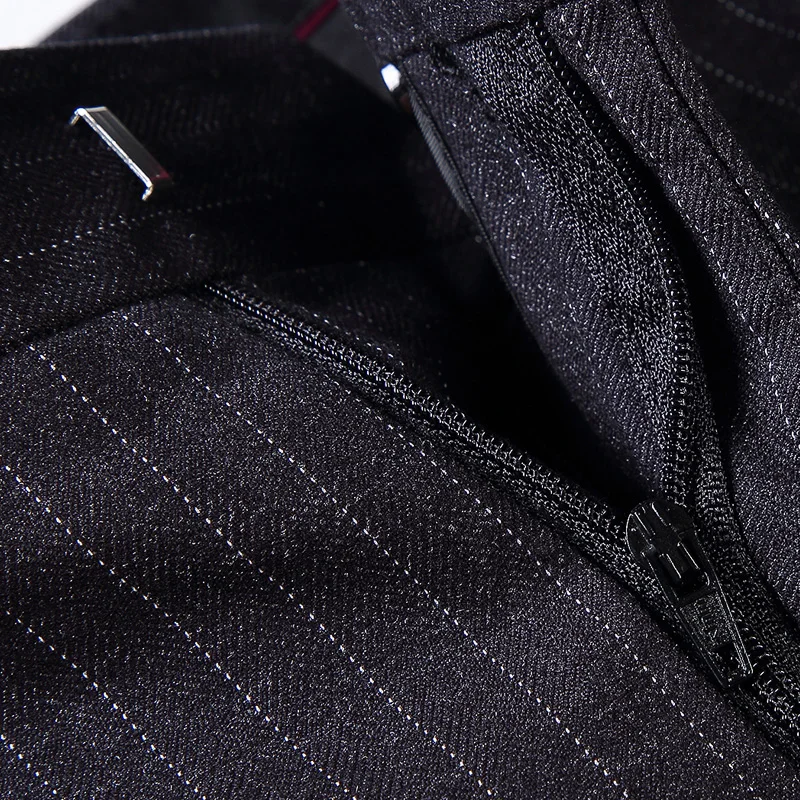 N& B брюки мужские формальные Бизнес Офис Slim Fit Брюки Для мужчин ботильоны-Длина брюки мужской классический черный костюм брюки SR43