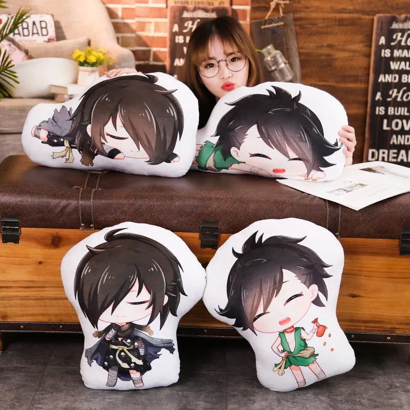 Dororo Подушка Игрушка Аниме Hyakkimaru короткая плюшевая кукла двухсторонний чехол