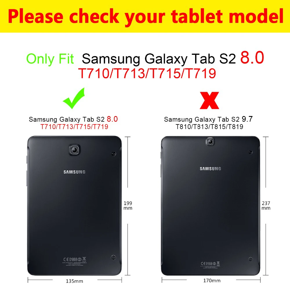Новая мода Paited ТПУ кожаный чехол для samsung galaxy Tab S2 8 0 SM T710 T713 T715 крышка Samsung +