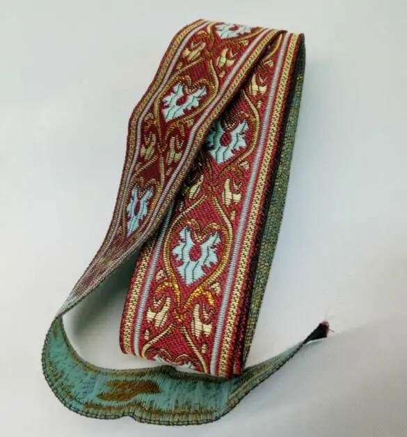 Diy аксессуары Тканый Жаккардовый ленточный шнур в этническом стиле ремень 33 мм ширина 7 м собачий пояс тесьма DIY ленточный шнур отделка