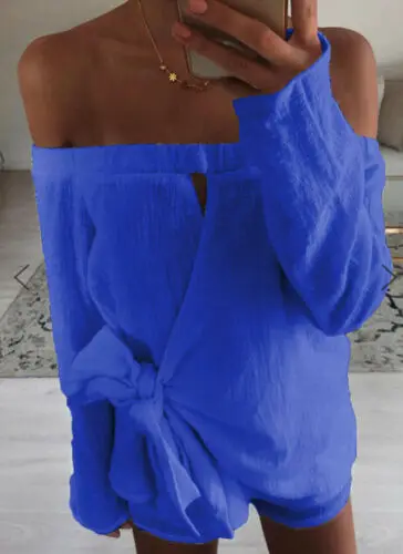 Американский женский праздничный мини-костюм с открытыми плечами комбинезон