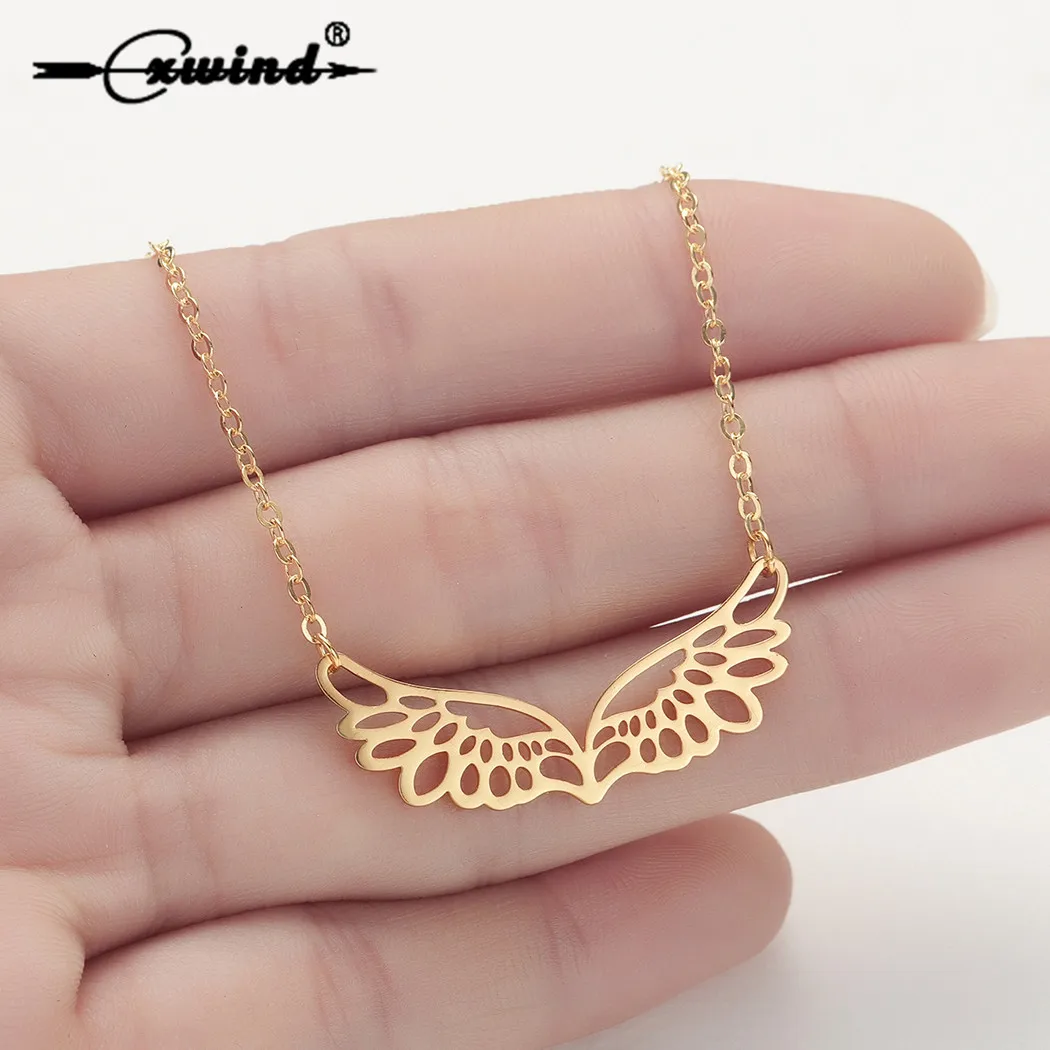 Новое поступление Cxwind ожерелья из нержавеющей стали с ангелом хранителем для