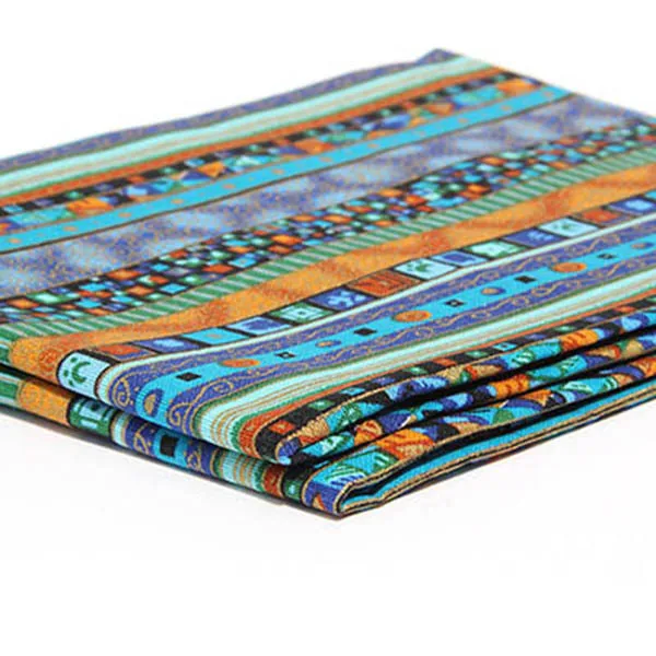 Этническая ткань Nanchuang хлопчатобумажная льняная для лоскутных одеял шитья