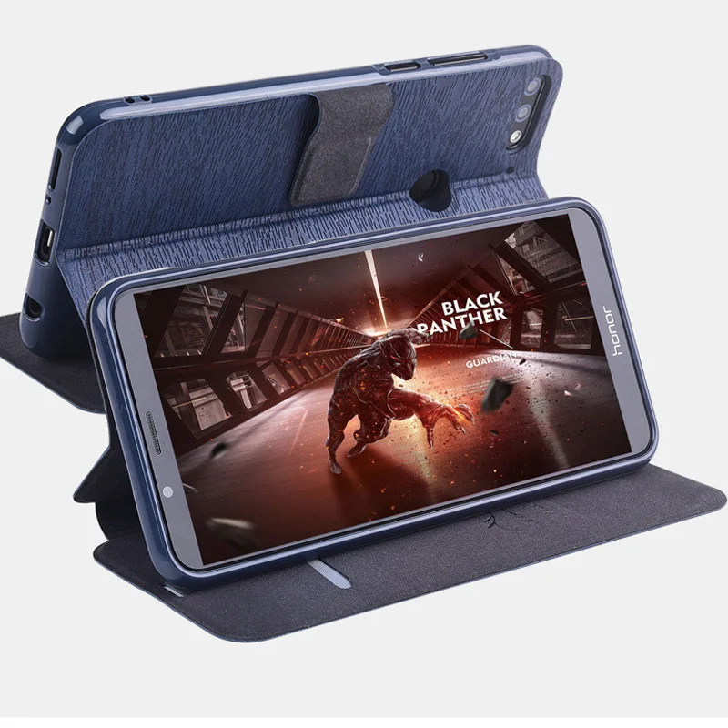 For Huawei honor 7A Pro Case Flip Book Wallet Stand Leather Case For Huawei Y6 Prime Case Cover AUM-L29 Silicone Back Coque