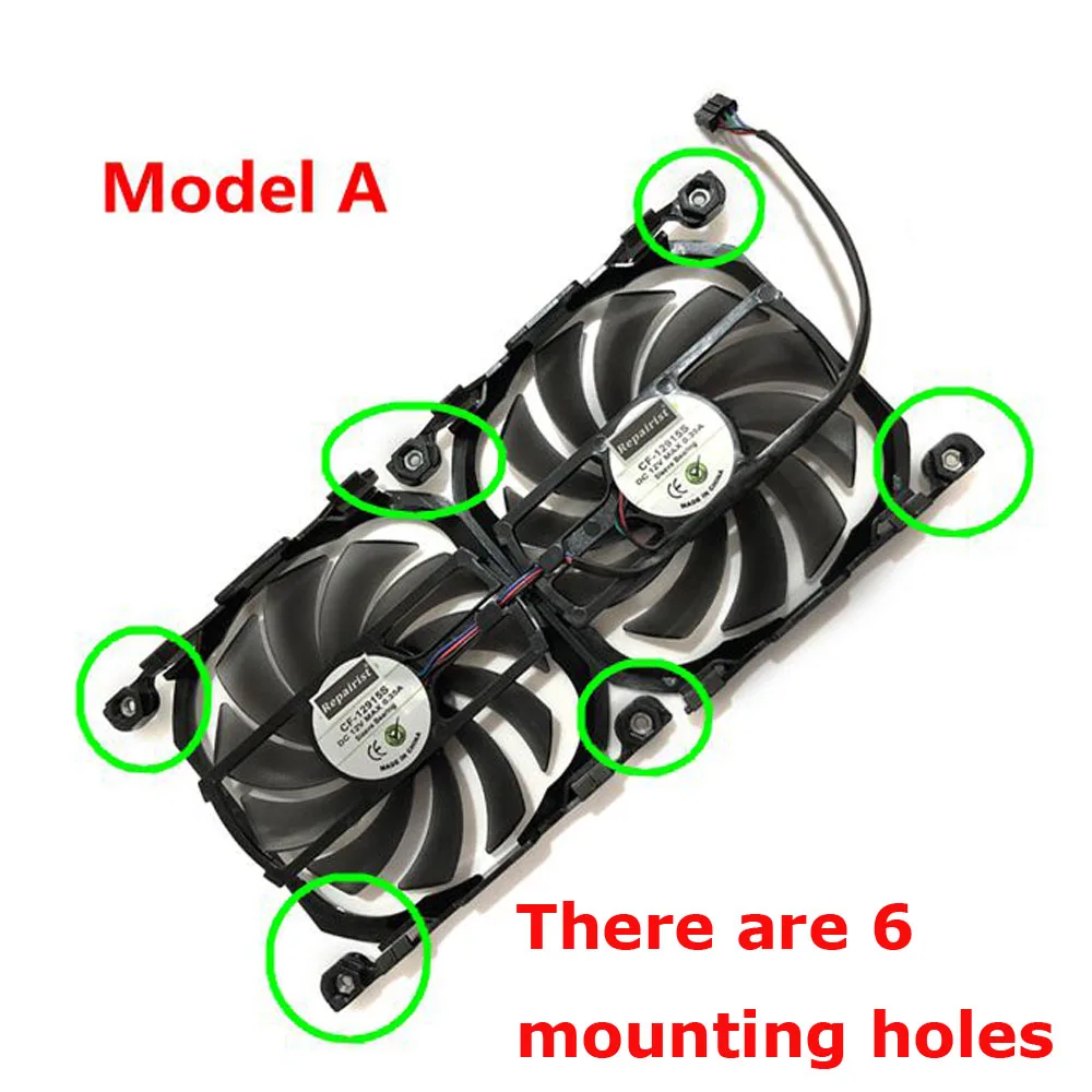 2 шт./компл. GPU радиатор CF 12915S графическая карта вентилятор для Эльза GeForce GTX 1080Ti 1070Ti